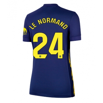 Billige Fotballdrakt Atletico Madrid Robin Le Normand #24 Replika Bortedrakt Dame 2025-26 Kortermet